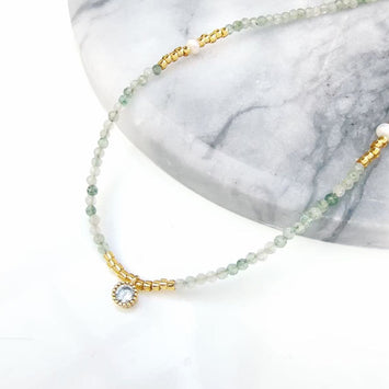 Soft Blue Classic Necklace