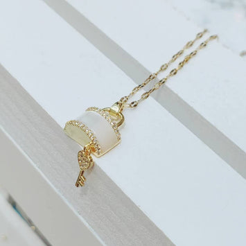 Waterproof Lock & Key Necklace