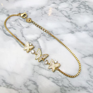 Triple Butterfly Bracelet