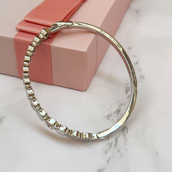 Shell Sparkle Heart Bangle