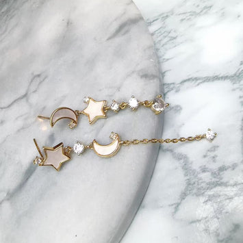 Celestial Drop Shell Earrings