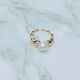 Gold Twisted Pearl Ring