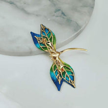 Blue & Green Dragonfly Brooch