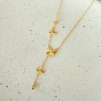 Hanging butterfly necklace