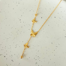 Hanging butterfly necklace