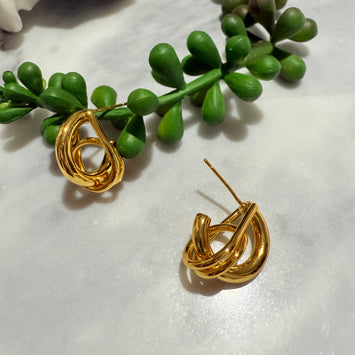 Circle designed earrings