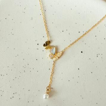 Double butterfly necklace