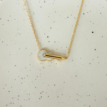 Shell guitar necklace