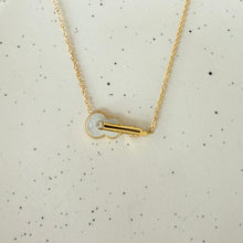 Shell guitar necklace