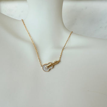 Shell guitar necklace