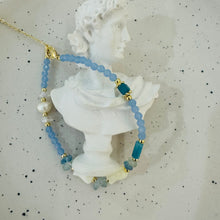 Gemstone pearl bracelet