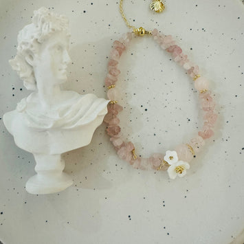 Pink quartz bracelet