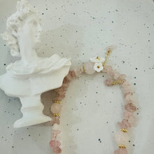 Pink quartz bracelet
