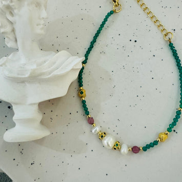 Triple pearls bracelet