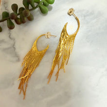 Hanging tassels earrings