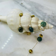 Green stone necklace