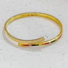 Double rainbow bangle