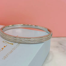 Sliver triple layers bangle