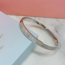 Sliver triple layers bangle