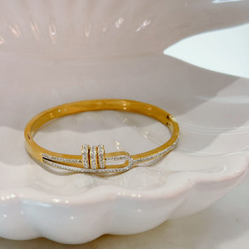 Triple circles bangle