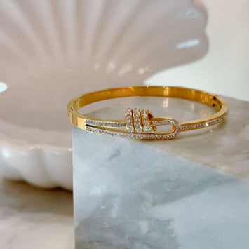 Triple circles bangle