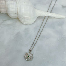 Sliver shell butterfly necklace