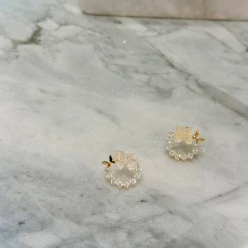 Double butterfly earrings