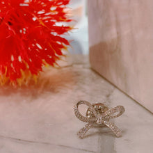 Sliver bow brooch