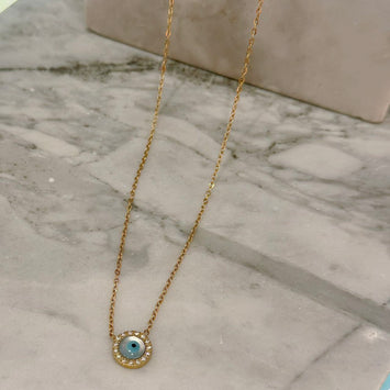 Round eye necklace
