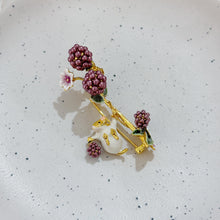Grape hamster brooch