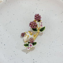 Grape hamster brooch