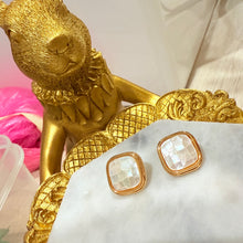 Square shell earrings