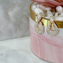 Diamond drop earrings
