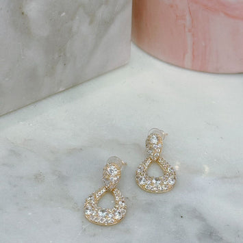 Diamond drop earrings