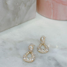 Diamond drop earrings