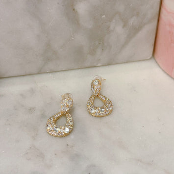 Diamond drop earrings