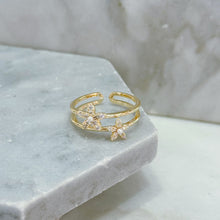Double flowers ring