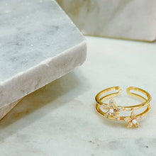Double flowers ring