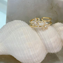 Double flowers ring
