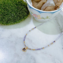 Love heart drop necklace