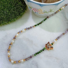 Amethyst and butterfly necklace