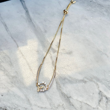 Diamond tail bracelet