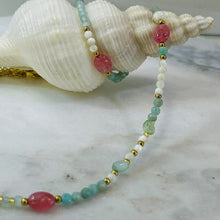 Natural gemstone necklace