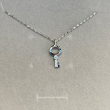 Sliver key necklace