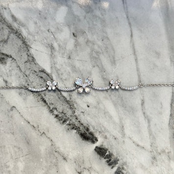 Sliver butterfly bracelet