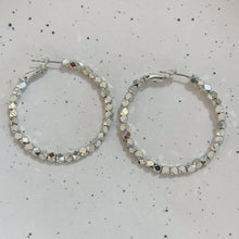 Sliver hoop earrings