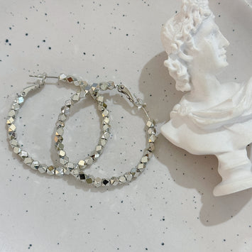 Sliver hoop earrings
