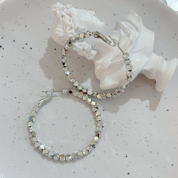 Sliver hoop earrings