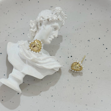 Love heart earrings