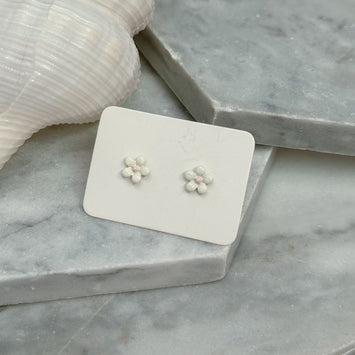 Sliver flower earrings